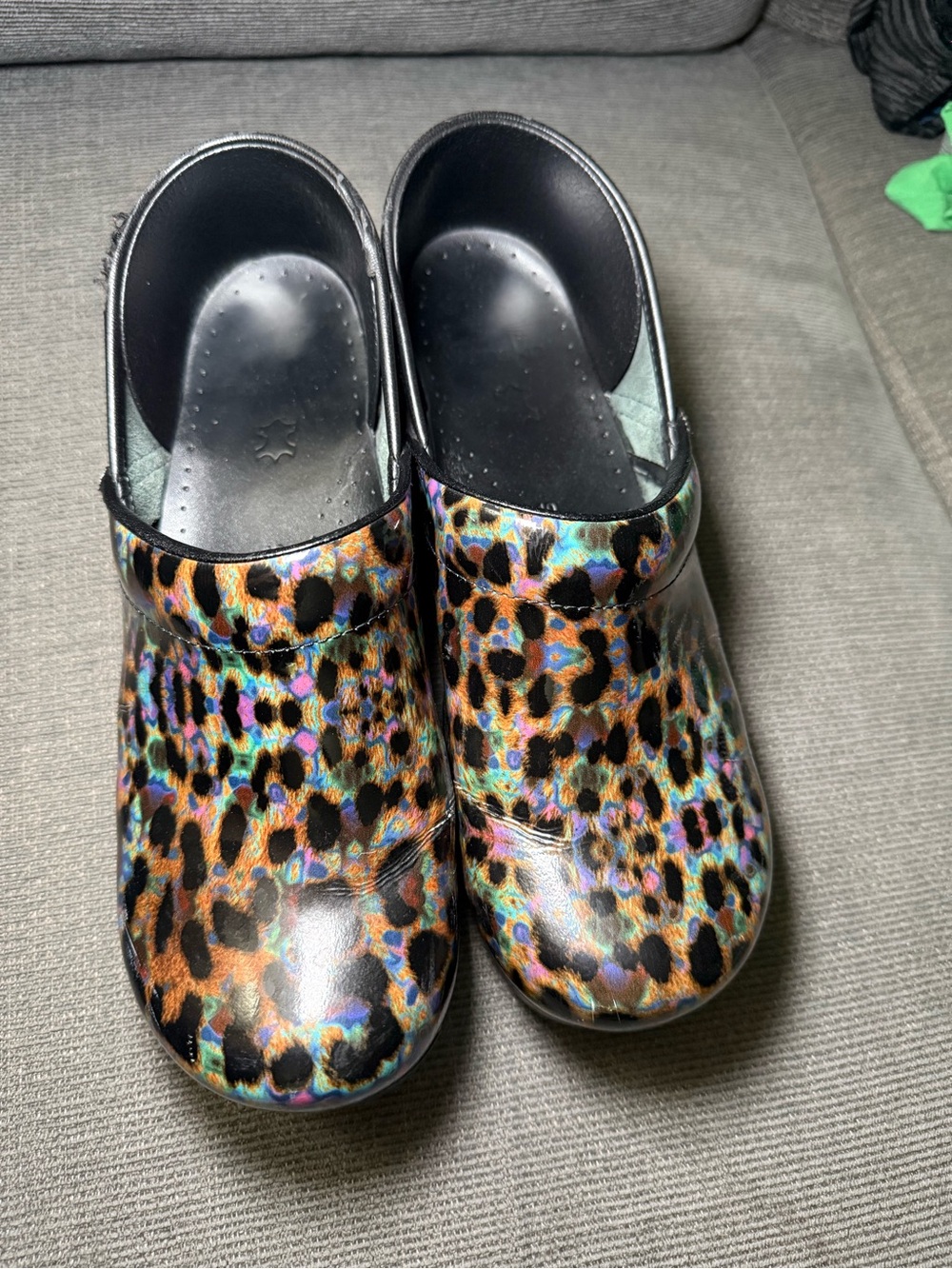 Dansko Leopard Print Clog Shoes - Multicolor